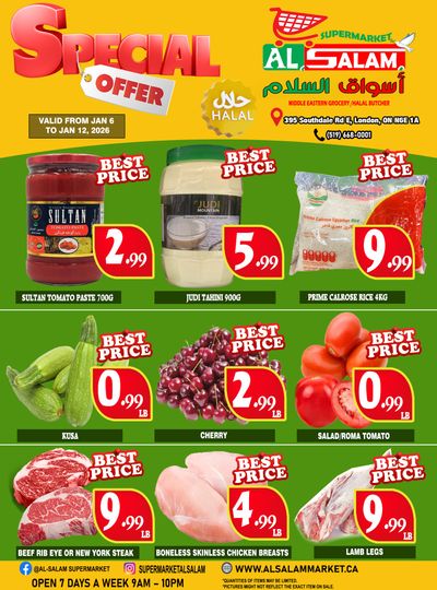 Al-Salam Supermarket Flyer January 6 to 12