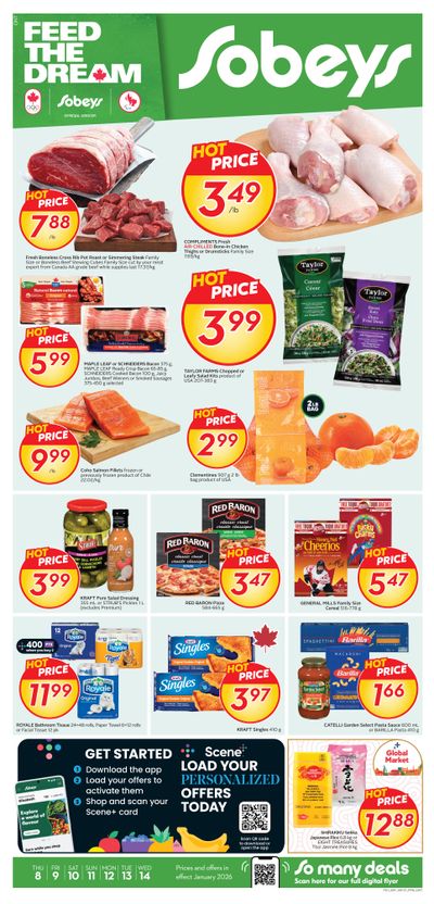 Sobeys (ON) Flyer January 8 to 14
