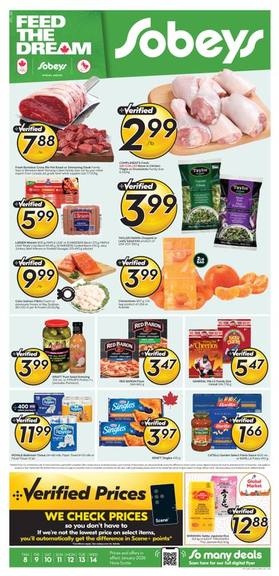 Sobeys (Atlantic) Flyer January 8 to 14