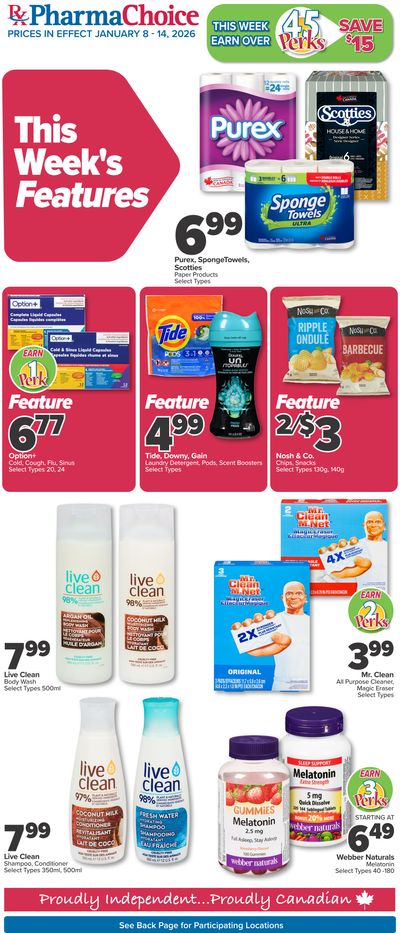 PharmaChoice (BC, AB, SK & MB) Flyer January 8 to 14
