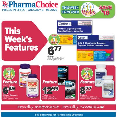 PharmaChoice Health Centre Flyer January 8 to 14