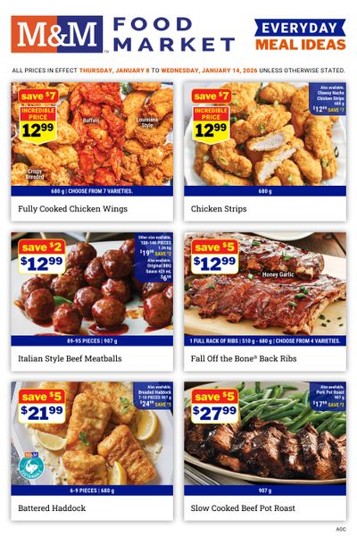 M&M Food Market (Atlantic, ON & West) Flyer January 8 to 14