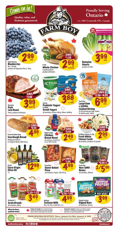 Farm Boy Flyer January 8 to 14