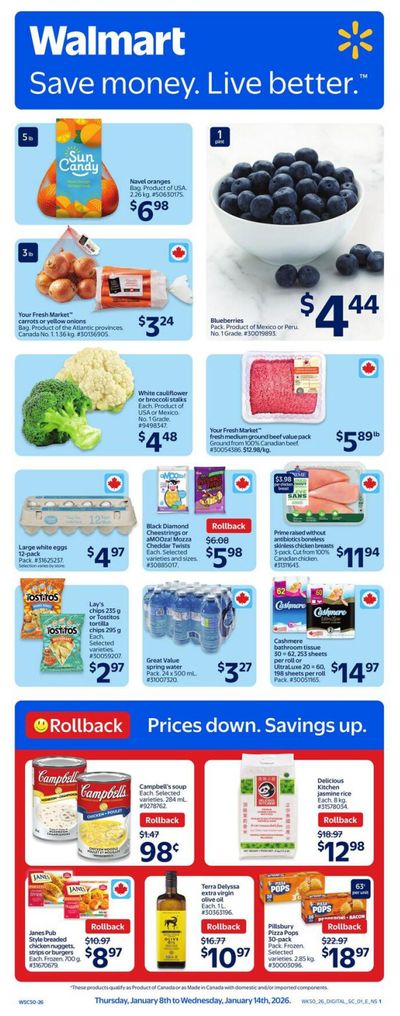 Walmart (Atlantic) Flyer January 8 to 14