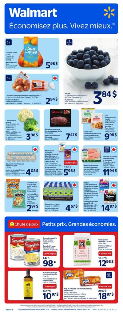 Walmart (QC) Flyer January 8 to 14