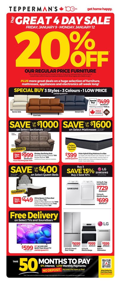 Tepperman's Flyer January 8 to 14