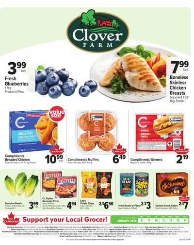 Clover Farm (ON) Flyer January 8 to 14