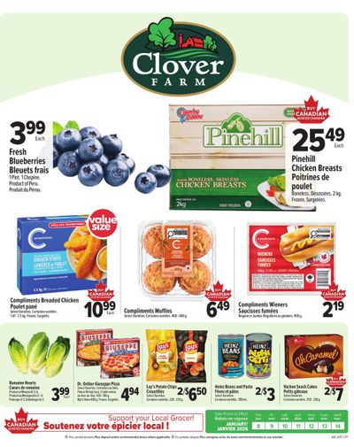 Clover Farm (Atlantic) Flyer January 8 to 14