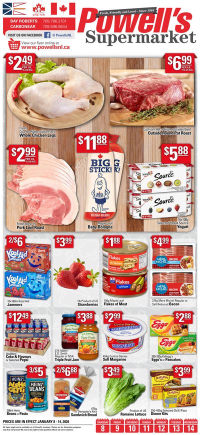 Powell's Supermarket Flyer January 8 to 14