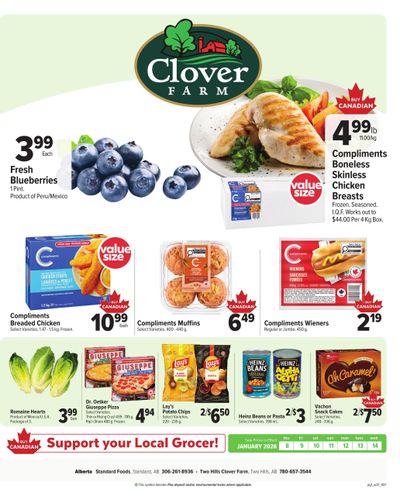 Clover Farm (West) Flyer January 8 to 14