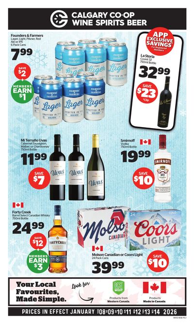 Calgary Co-op SWCB Flyer January 8 to 14