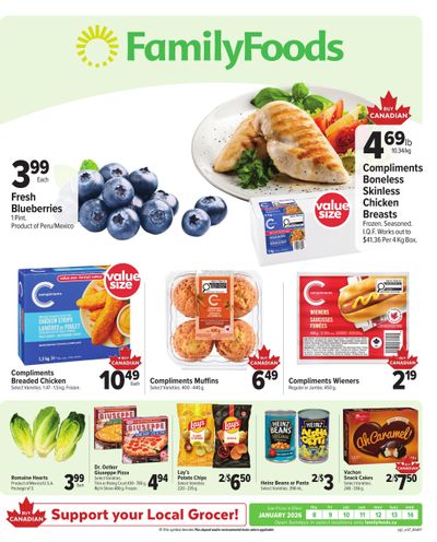 Family Foods Flyer January 8 to 14