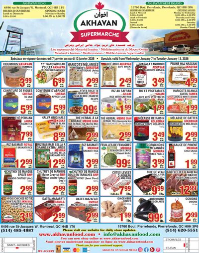 Akhavan Supermarche Flyer January 7 to 13