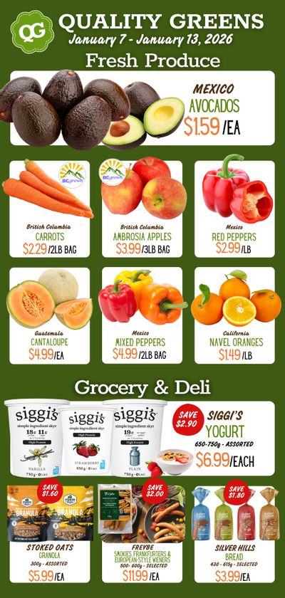 Quality Greens Flyer January 7 to 13