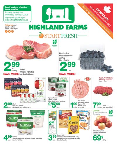 Highland Farms Flyer January 8 to 21