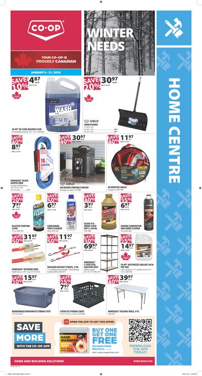 Co-op (West) Home Centre Flyer January 8 to 21