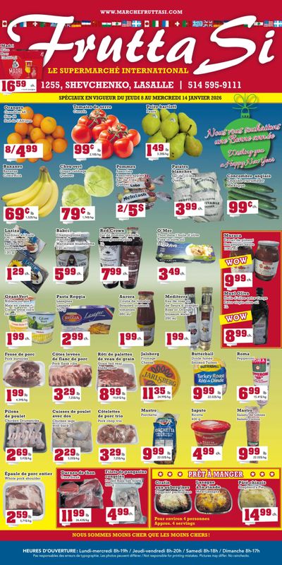 Frutta Si Flyer January 8 to 14