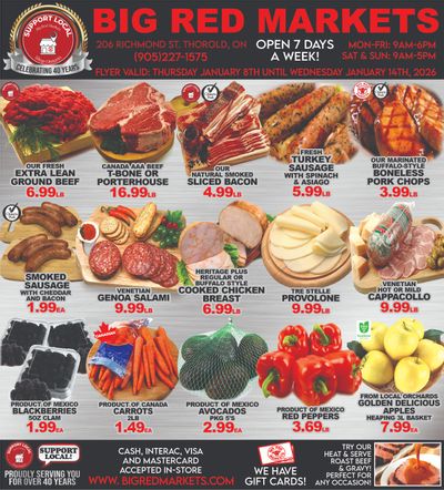 Big Red Markets Flyer January 8 to 14