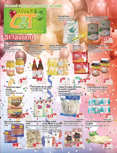 Marche C&T (St. Laurent) Flyer January 8 to 14