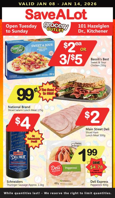 SaveALot Grocery Outlet Flyer January 8 to 14