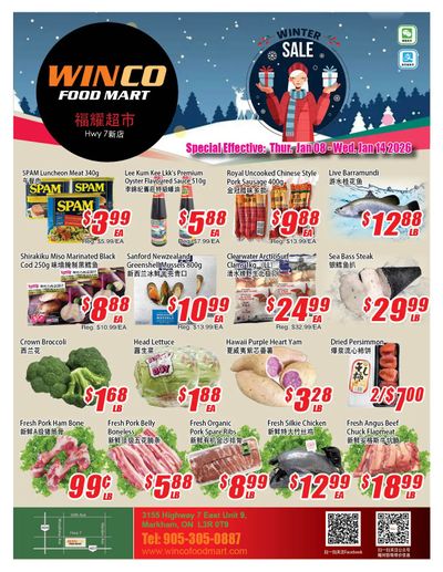 WinCo Food Mart (HWY 7) Flyer January 8 to 14