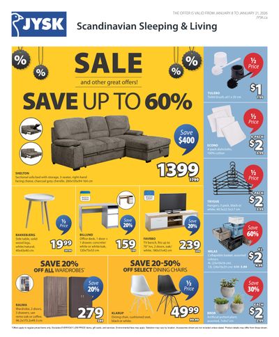JYSK Flyer January 8 to 21