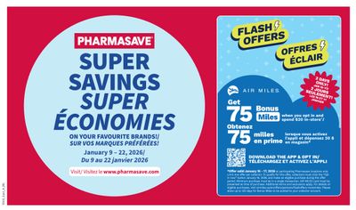Pharmasave (NB) Flyer January 9 to 22