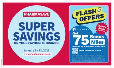 Pharmasave (Atlantic) Flyer January 9 to 22