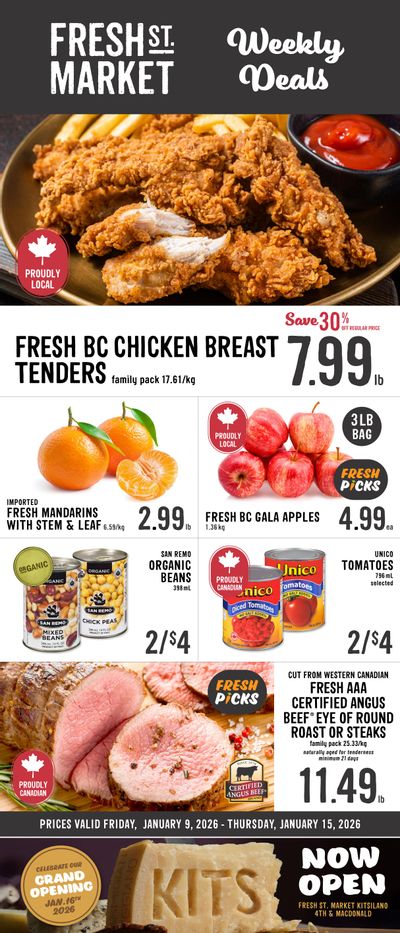 Fresh St. Market Flyer January 9 to 15