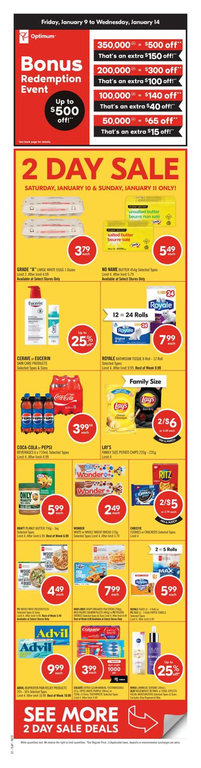 Shoppers Drug Mart (West) Flyer January 10 to 15