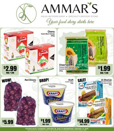Ammar's Halal Meats Flyer January 8 to 14