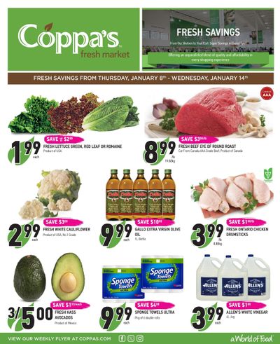 Coppa's Fresh Market Flyer January 8 to 14