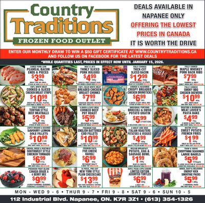 Country Traditions Flyer January 8 to 15