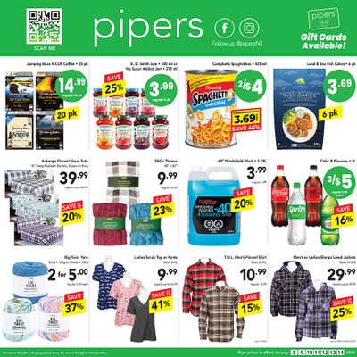 Pipers Superstore Flyer January 8 to 14