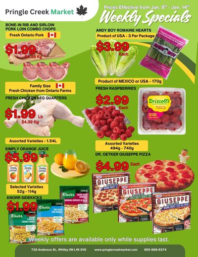 Pringle Creek Market Flyer January 8 to 14