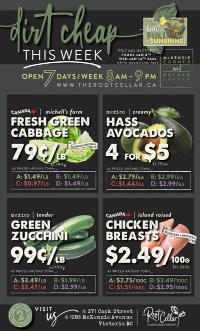 The Root Cellar Flyer January 8 to 14