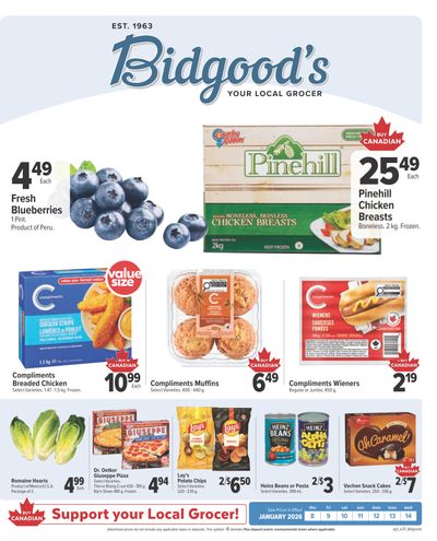 Bidgood's Flyer January 8 to 14