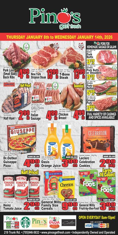 Pino's Flyer January 8 to 14