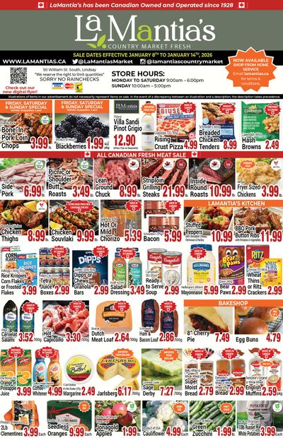 LaMantia's Flyer January 8 to 14