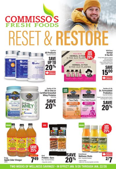 Commisso's Fresh Foods Wellness Flyer January 9 to 22