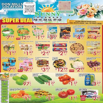Sunny Foodmart (Don Mills) Flyer January 9 to 15