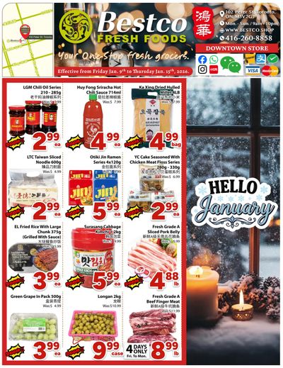 BestCo Food Mart (Downtown Toronto) Flyer January 9 to 15