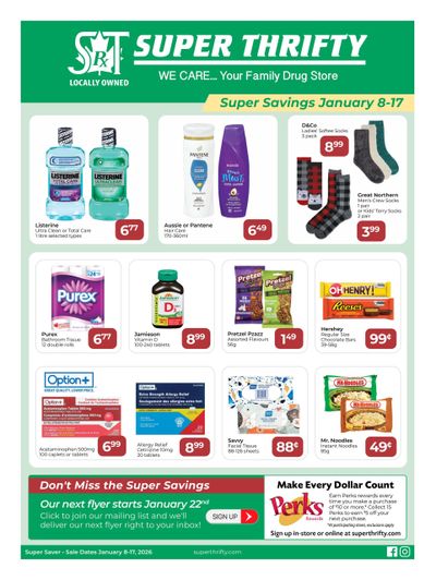 Super Thrifty Flyer January 8 to 17