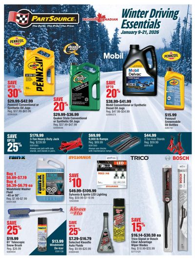 PartSource Flyer January 9 to 21