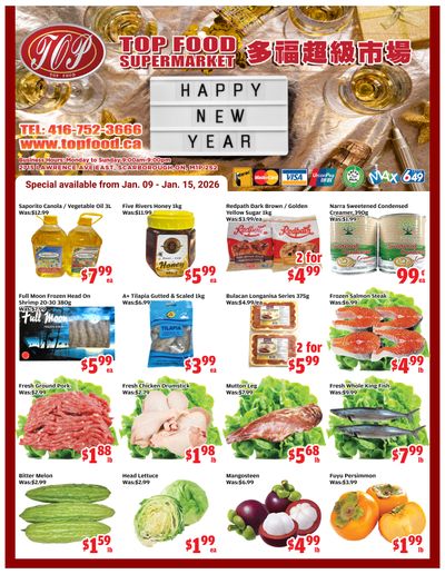 Top Food Supermarket Flyer January 9 to 15