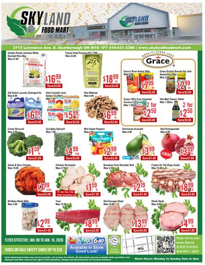 Skyland Food Mart Flyer January 9 to 15