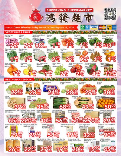 Superking Supermarket (North York) Flyer January 9 to 15