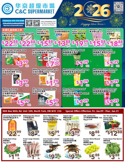 C&C Supermarket Flyer January 9 to 15