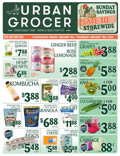 Urban Grocer Flyer January 9 to 15