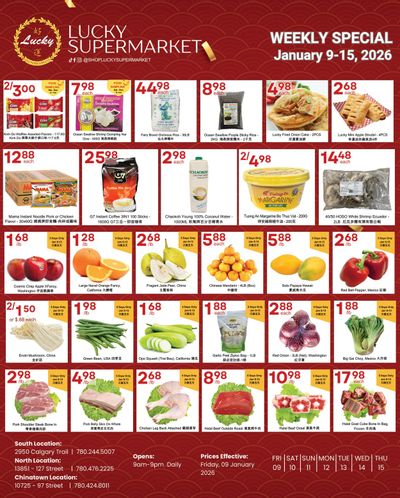 Lucky Supermarket (Edmonton) Flyer January 9 to 15